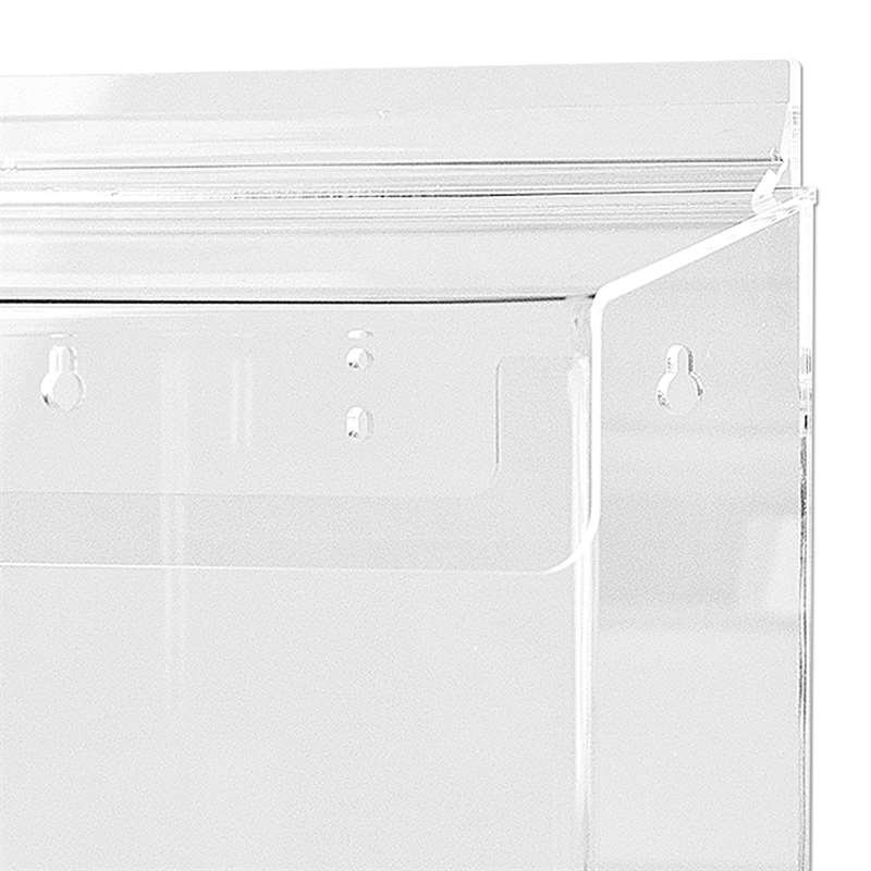 Broschyrhållare, vertikal, A4 djup