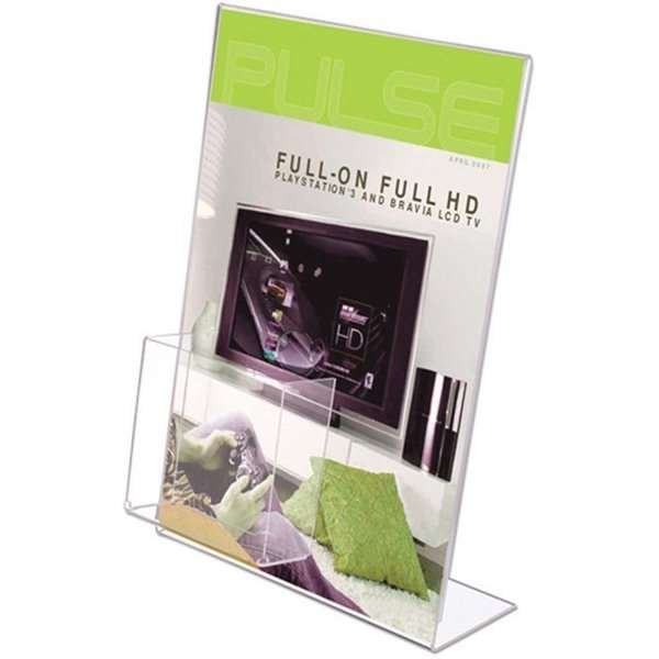 L - Menykorthållare A4 med vertikal visitkortshållare