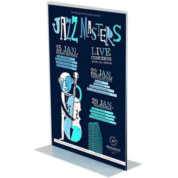 T - Menykorth&aring;llare vertikal - A4 - 21x29,7 cm