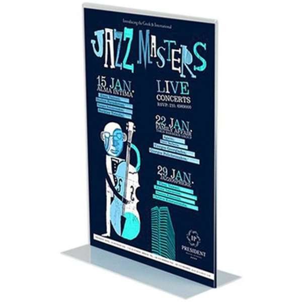 T - Menykorthållare vertikal - A5 - 14,8x21 cm