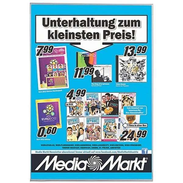 F&ouml;nster D-ficka dubbelsidig vertikal - A3