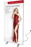 LED -Tex Light stand display dubbelsidig 100x250cm #1
