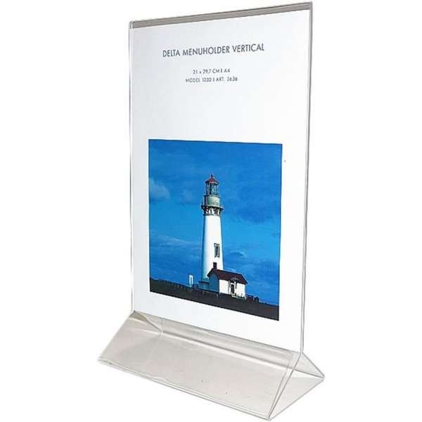 Delta Menu korthållare vertikal - A4 - 21x29,7 cm