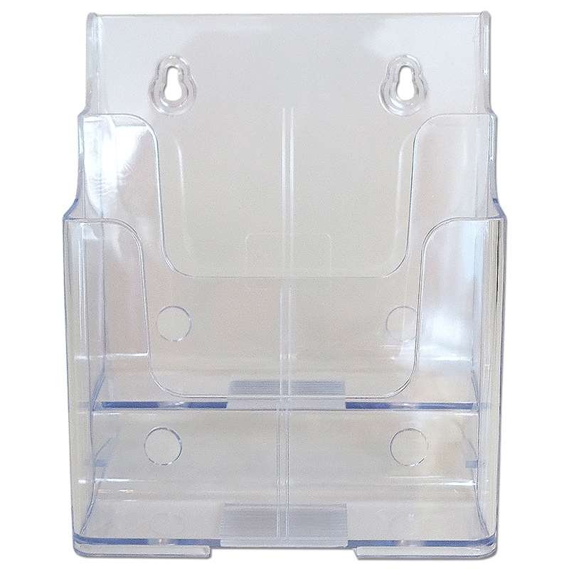 Bords- och v&auml;ggdispenser, broschyrh&aring;llare i akryl, 2 x A5