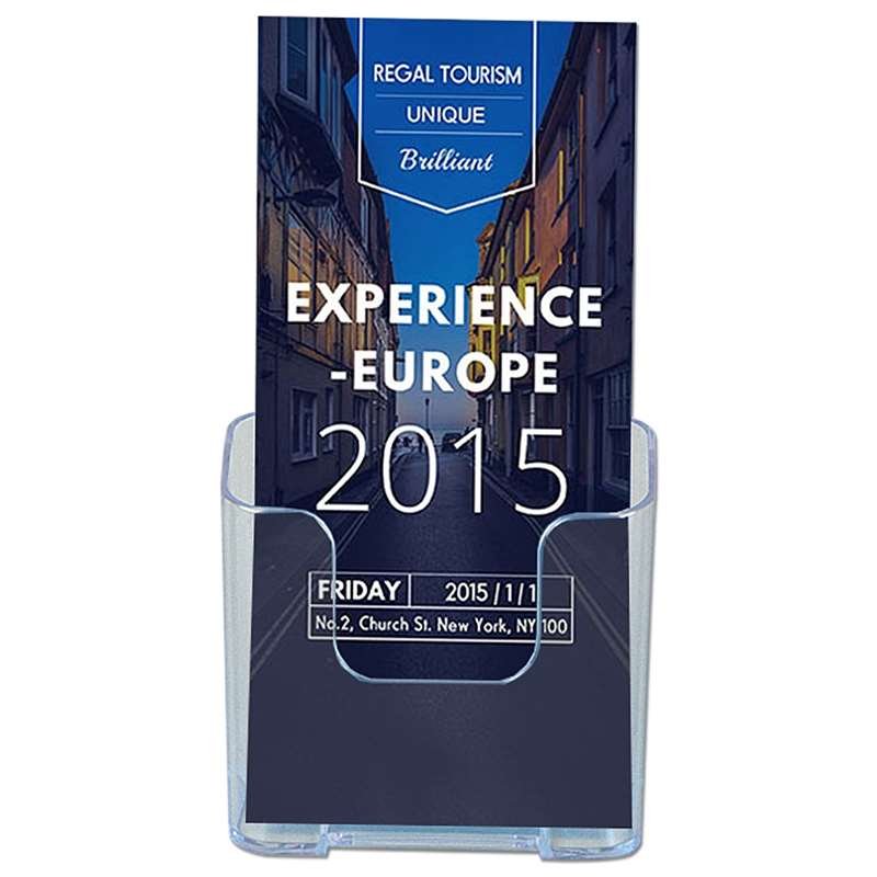 Bords- och väggdispenser, broschyrhållare i akryl, M65/A6