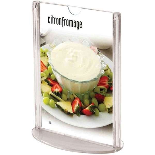 Oval Menykorth&aring;llare vertikal - A4 - 21x29,7 cm