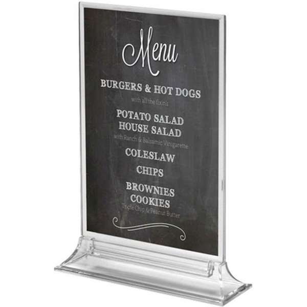 Uppr&auml;tt Menykorth&aring;llare vertikal - A5 - 14,8x21 cm