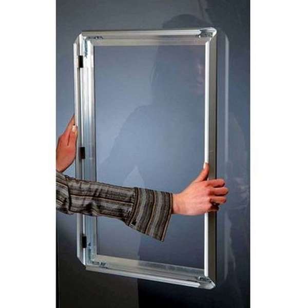 Fönster Alu snäppram dubbelsidig - 25 mm - A4 - silver