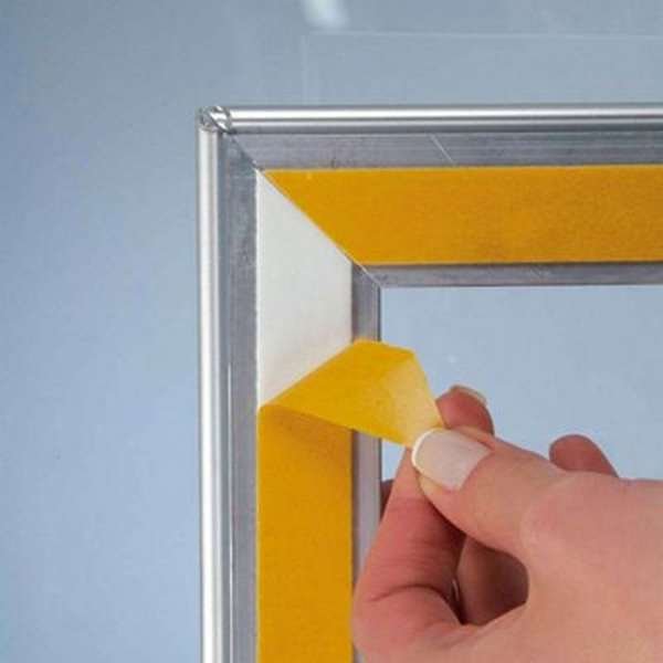 Fönster Alu snäppram dubbelsidig - 25 mm - A4 - silver