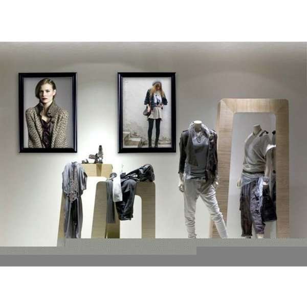 Antik Alu snäppramar - 40 mm - 50x70 cm - sort