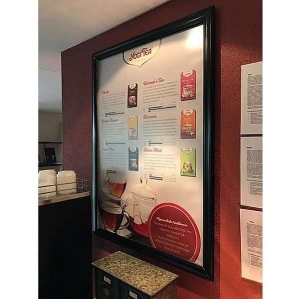 Antik Alu snäppramar - 40 mm - 50x70 cm - sort