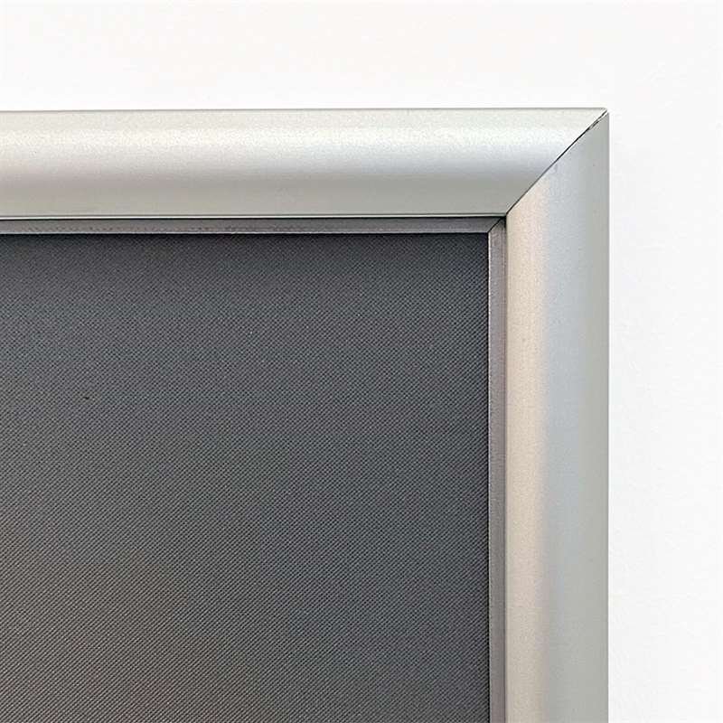 Alu sn&auml;ppramar, silver, 17 mm profil, 70 x 100 cm