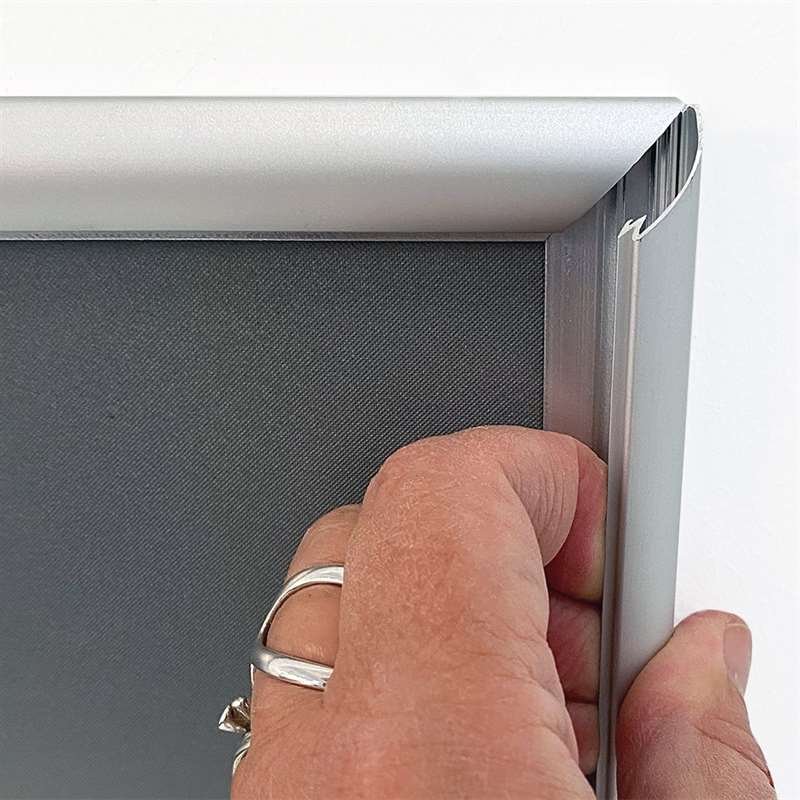 Alu snäppramar, silver, 17 mm profil, A2