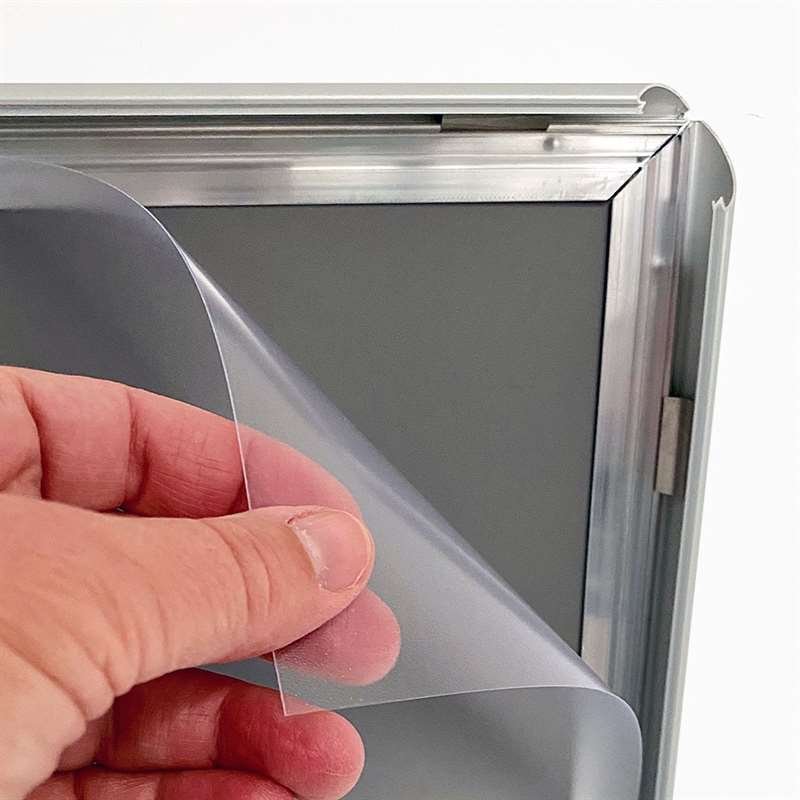 Alu sn&auml;ppramar, silver, 20 mm profil, 70 x 100 cm