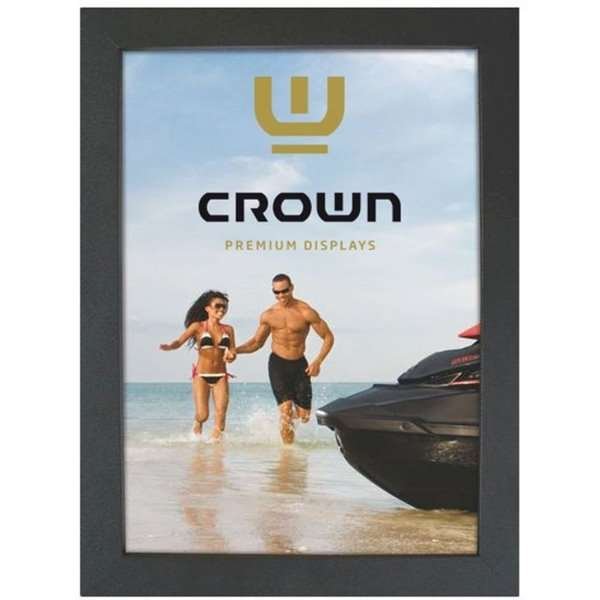 Crown Alu snäppramar - 33 mm - A5 - sort