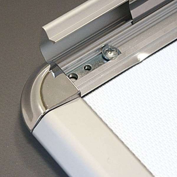 Alu snäppramar Rondo - 32 mm - 50x70 cm - silver