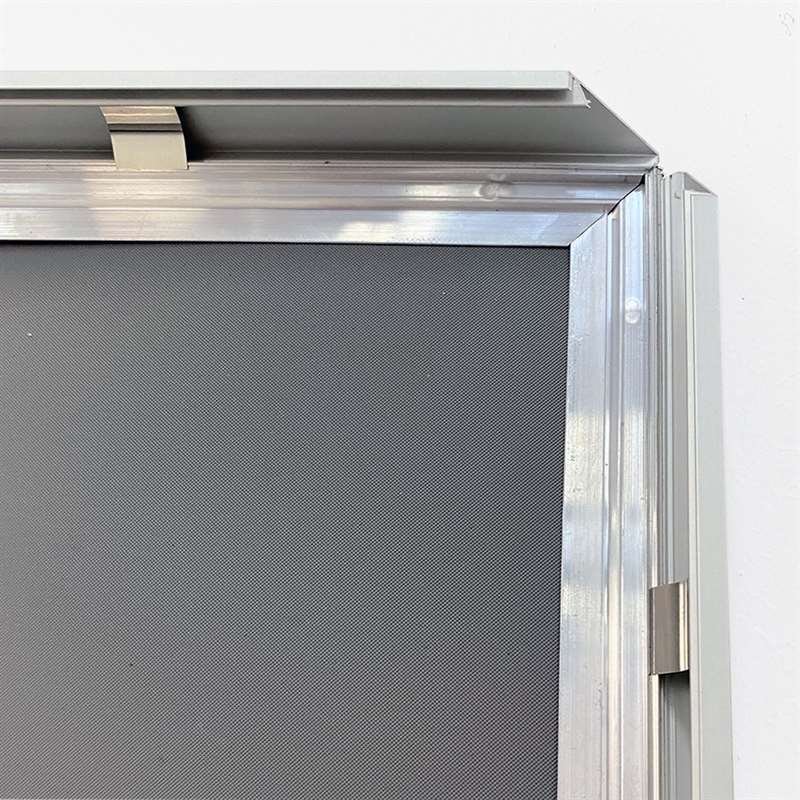 Alu snäppramar, silver, 20 mm plan profil, A2