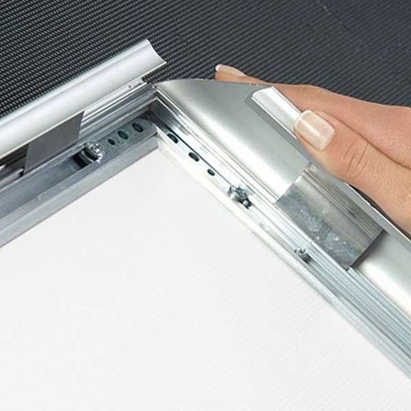 Alu snäppramar - 45 mm - 70x100 cm - silver