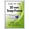 Alu snäppramar - 20 mm - A2 - silver #1