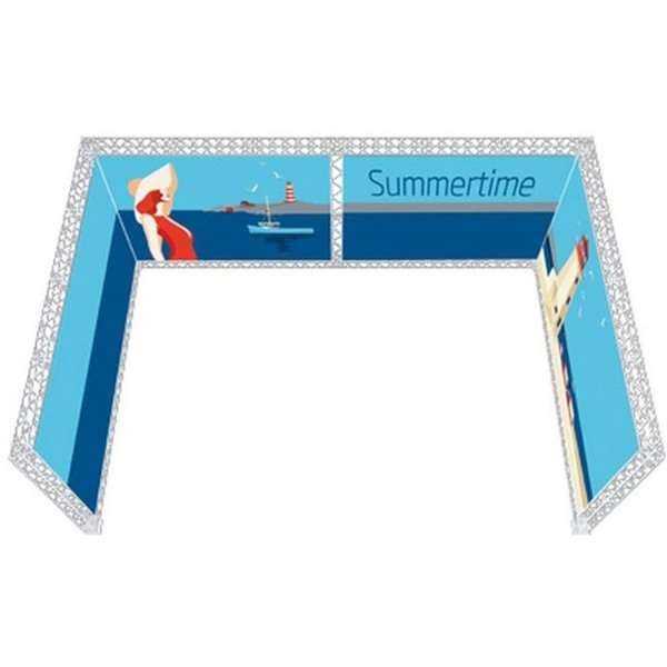 Crown Truss 15 U-form 4 x 6 m - vit