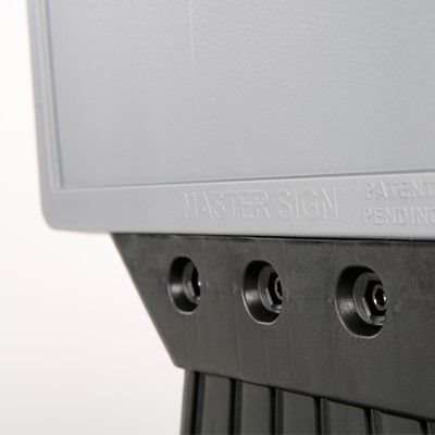 Plast Board with Foot - sort vandtank - sølv top