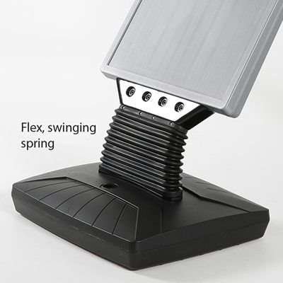 Plast Board with Foot - sort vandtank - sølv top