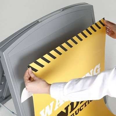 Compact A- board Gatupratare, mini, gult