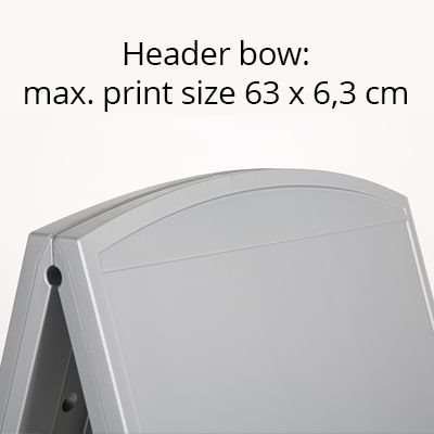 Compact A- board Gatupratare, mini, gult