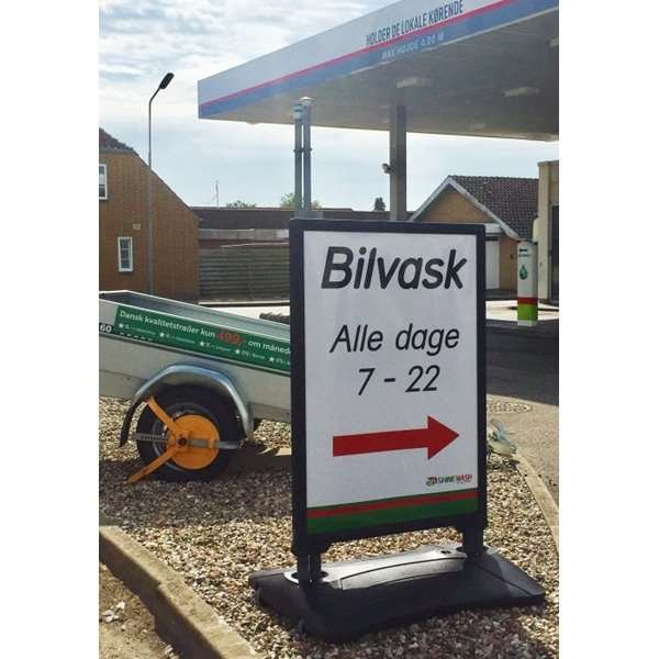 Wind-Sign Waterbase Budget Gatupratare - 70x100 cm - svart