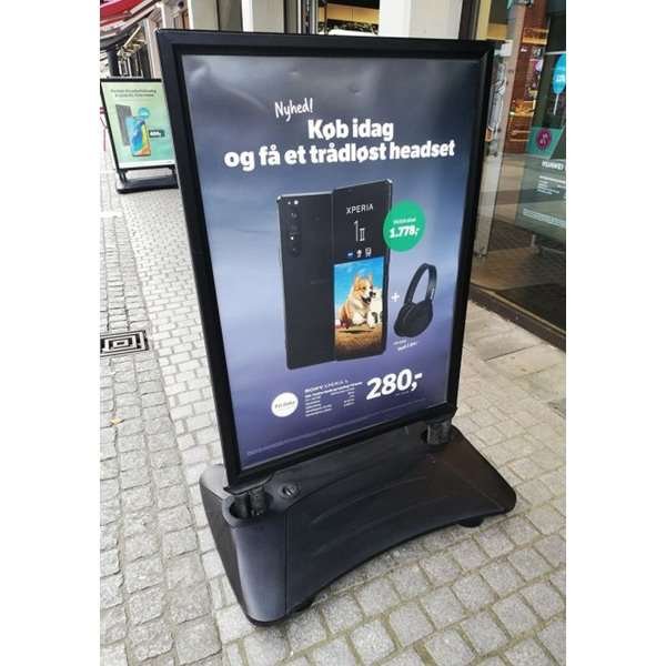 Wind-Sign Waterbase Budget Gatupratare - 70x100 cm - svart