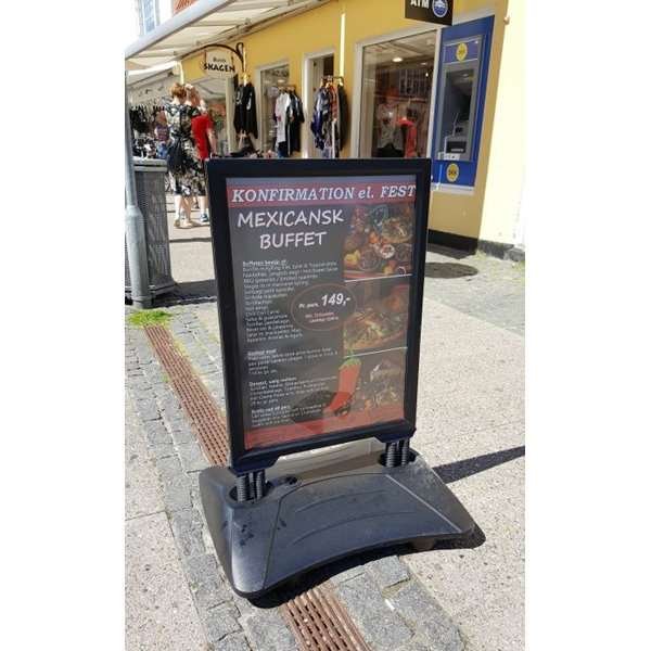 Wind-Sign Waterbase Budget Gatupratare - 70x100 cm - svart