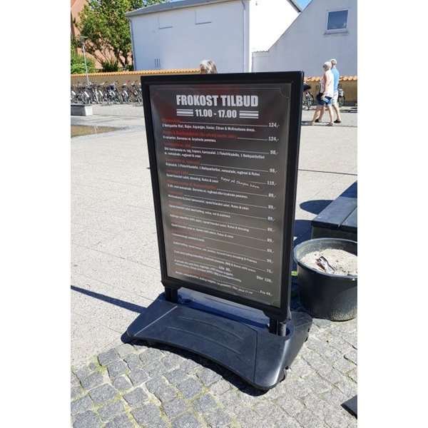 Wind-Sign Waterbase Budget Gatupratare - 70x100 cm - svart