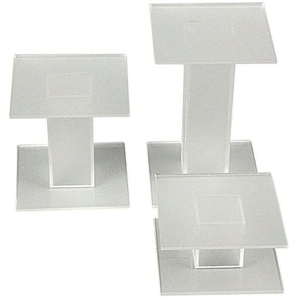 Presentationspodium - 3 Stk. - Matt Transparent