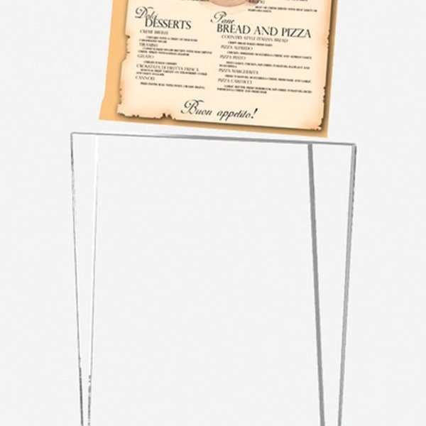 Rocket Menu korthållare vertikal - A5 - 14,8x21 cm - svart