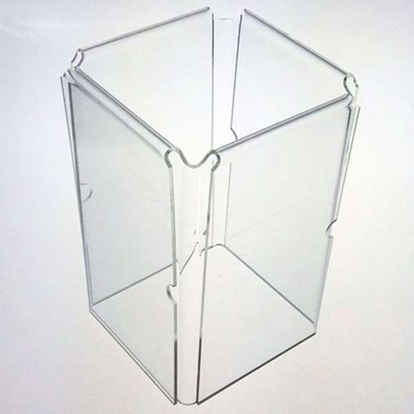 Kvadratisk Menuhållare vertikal - 4xM65 Flyer - 9,9x21 cm