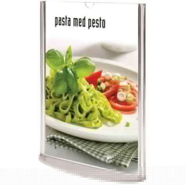 Oval Menykorth&aring;llare vertikal - A4 - 21x29,7 cm