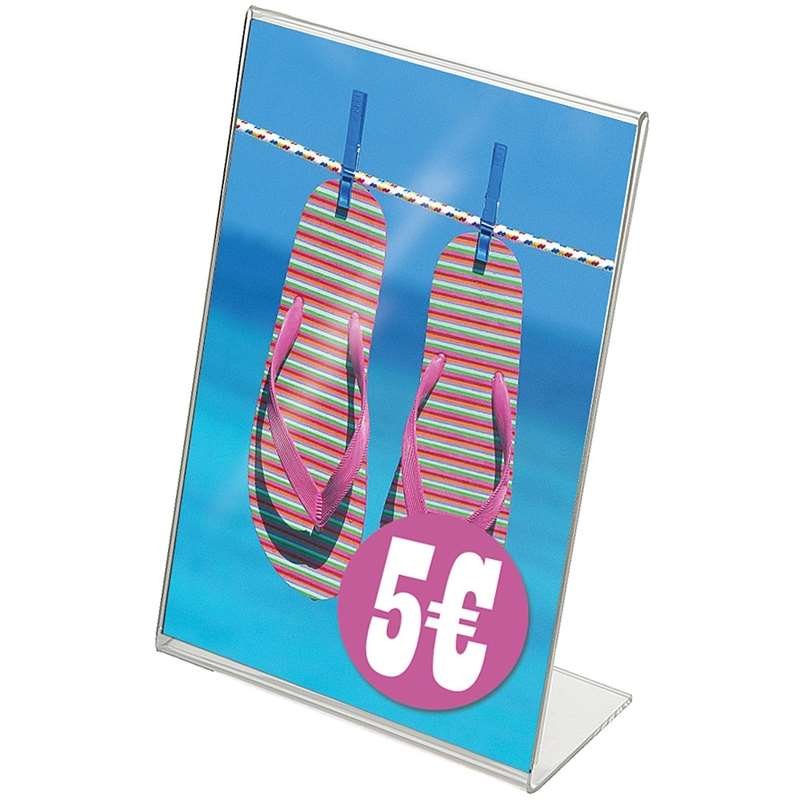 L - Menykorthållare vertikal - A9 - 3,7x5,2 cm
