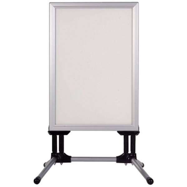 Wind-Line Budget Fj&auml;derst&auml;ll Trottoarpratare - 50x70 cm - silver