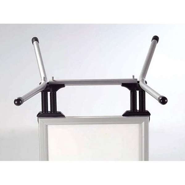 Wind-Line Budget Fj&auml;derst&auml;ll Trottoarpratare - 50x70 cm - silver