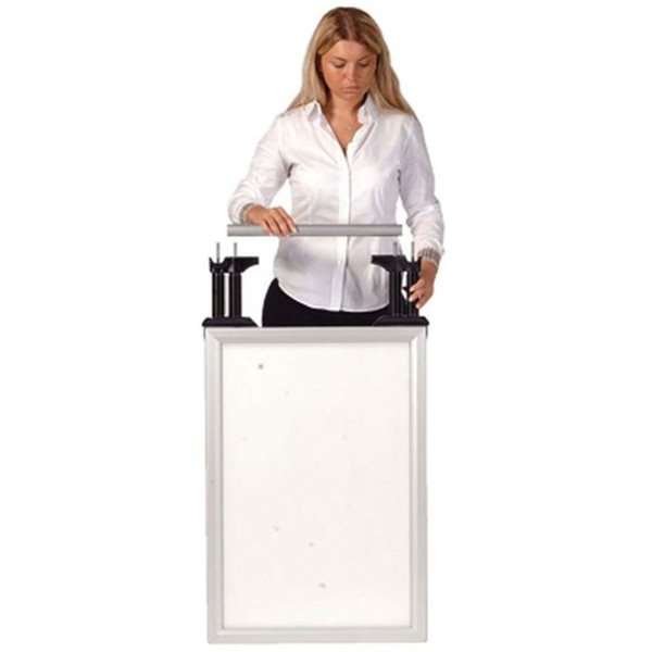 Wind-Line Budget Fj&auml;derst&auml;ll Trottoarpratare - 50x70 cm - silver