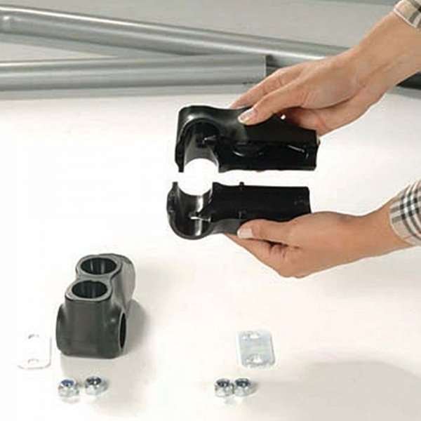 Wind-Line Budget Fj&auml;derst&auml;ll Trottoarpratare - 50x70 cm - silver