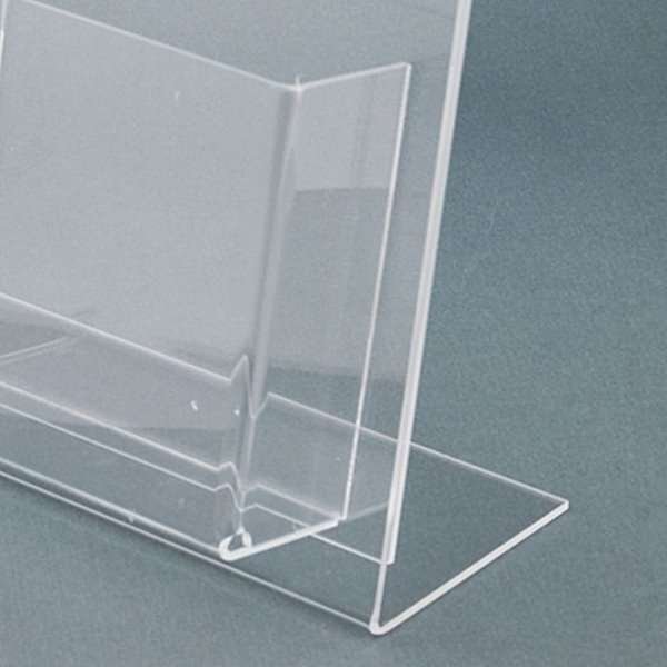 L - Menykorthållare A4 med hållare för visitkort horisontellt