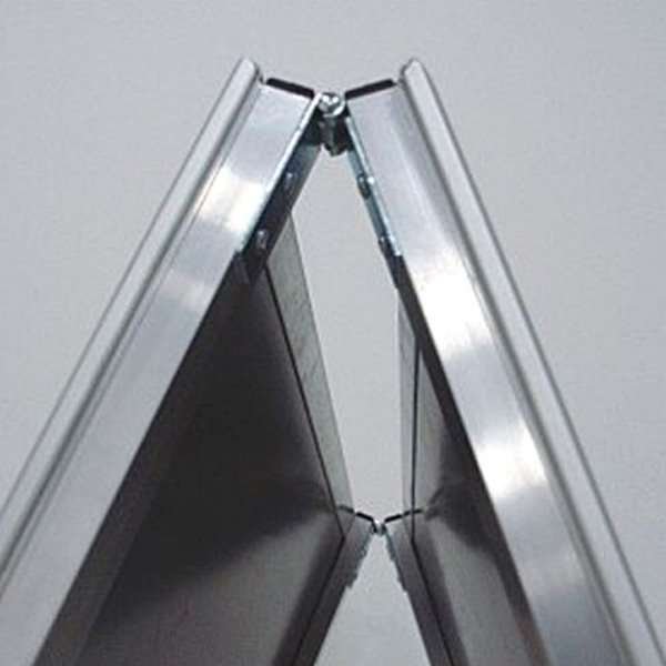 Alu-Line Budget Gatupratare , för inomhusbruk, 50 x 70 cm, silver