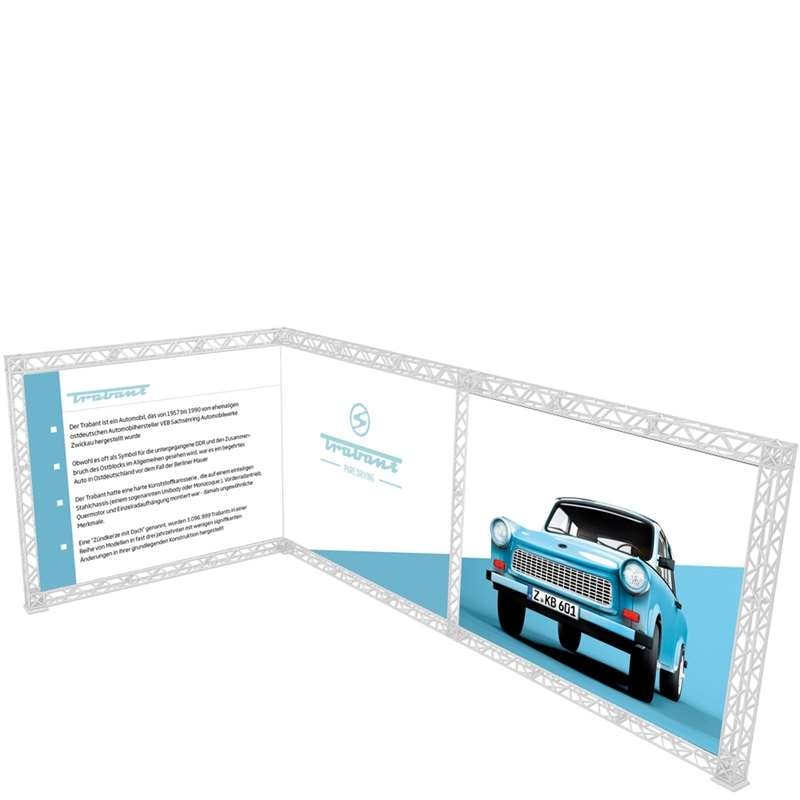 Crown Truss 10 L-form 3 x 6 m - vit