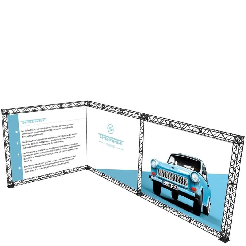 Crown Truss 10 L-form 3 x 6 m - svart