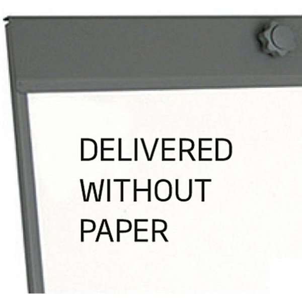 Blädderblock på ben med magnetisk whiteboard