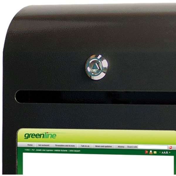 Förslagslåda Svart Med A4 informationsskylt