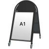 New Gotik Lux Gatupratare med logotypskylt A1 svart #1
