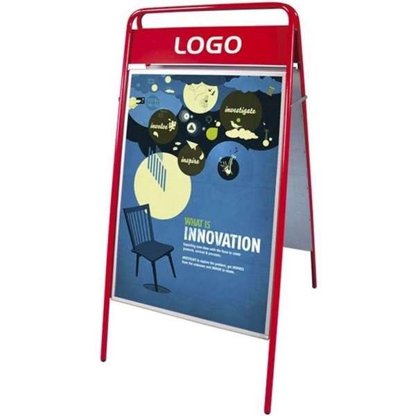 Expo Sign Gatuställ/Easy Sign Gatupratare - 50x70 cm - röd