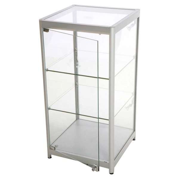 Glasvitrin Counter Solo Silver